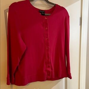 Rafaella Bold Red Button-Down light jacket C071